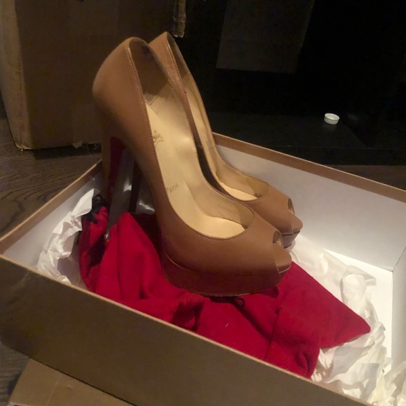 Christian Louboutin Shoes - Louboutin Lady peep heels